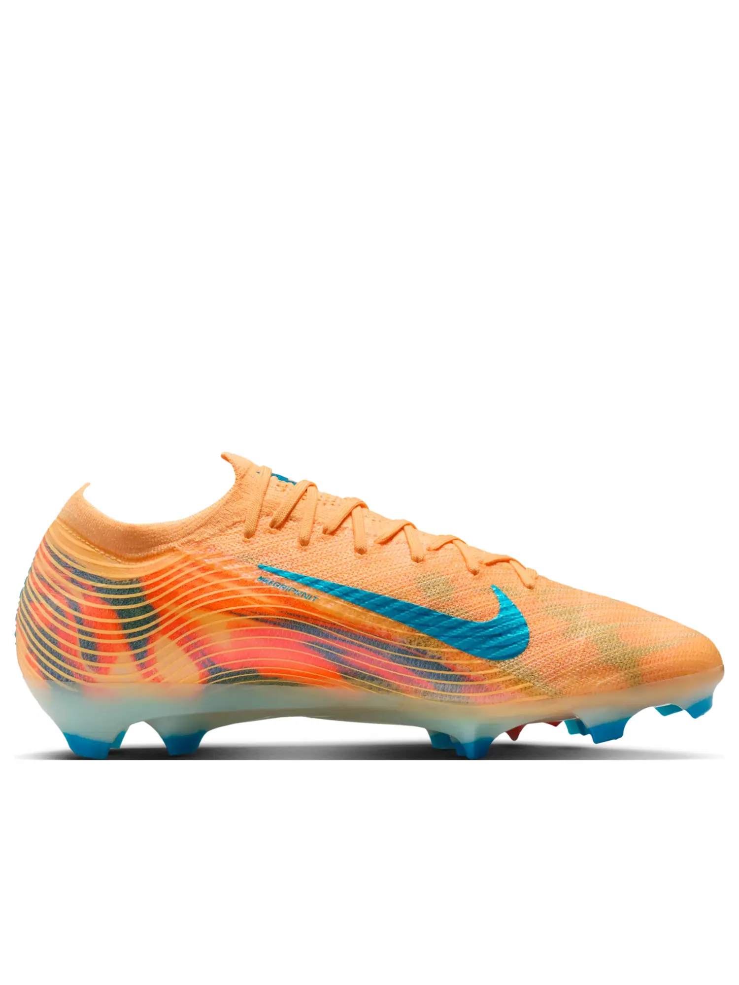Кроссовки Nike Mercurial Vapor 16 Elite FG 'Kylian Mbappé - Melon Tint' — изображение 6 из 7, оранжевый