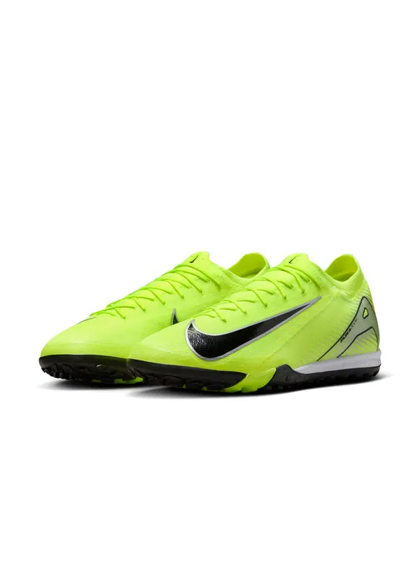 Кроссовки mercurial vapor 16 pro tf 'volt black' Nike — изображение 2 из 4, зеленый/черный