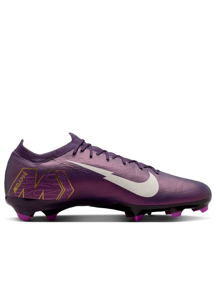 Кроссовки Nike Mercurial Vapor 16 Pro FG 'Kylian Mbapp-Grand Purple Pale Ivory' — изображение 2 из 6, фиолетовый