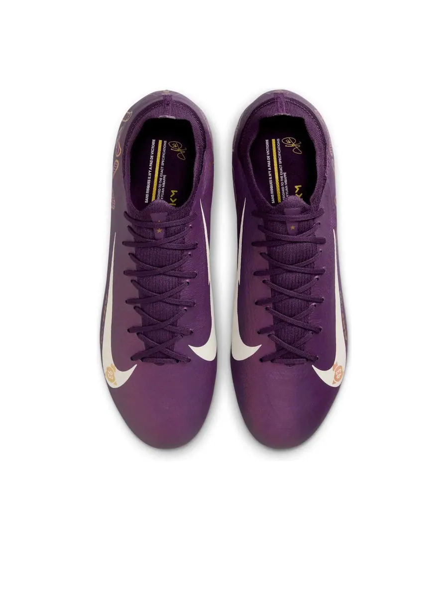 Кроссовки Nike Mercurial Vapor 16 Pro FG 'Kylian Mbapp-Grand Purple Pale Ivory' — изображение 4 из 6, фиолетовый