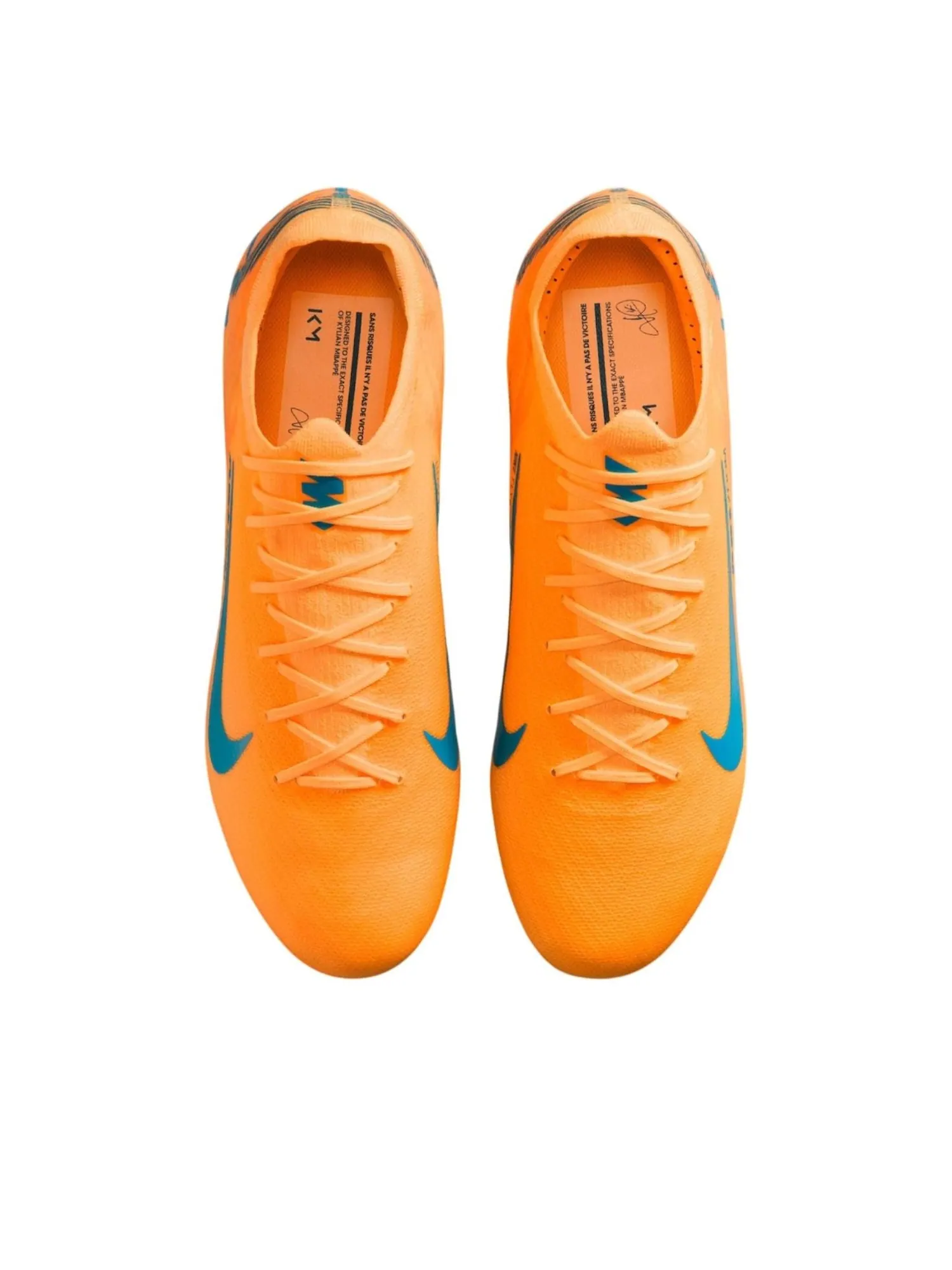 Кроссовки Nike x Kylian Mbappé Mercurial Vapor 16 Elite FG 'Melon Tint' — изображение 4 из 6, желтый
