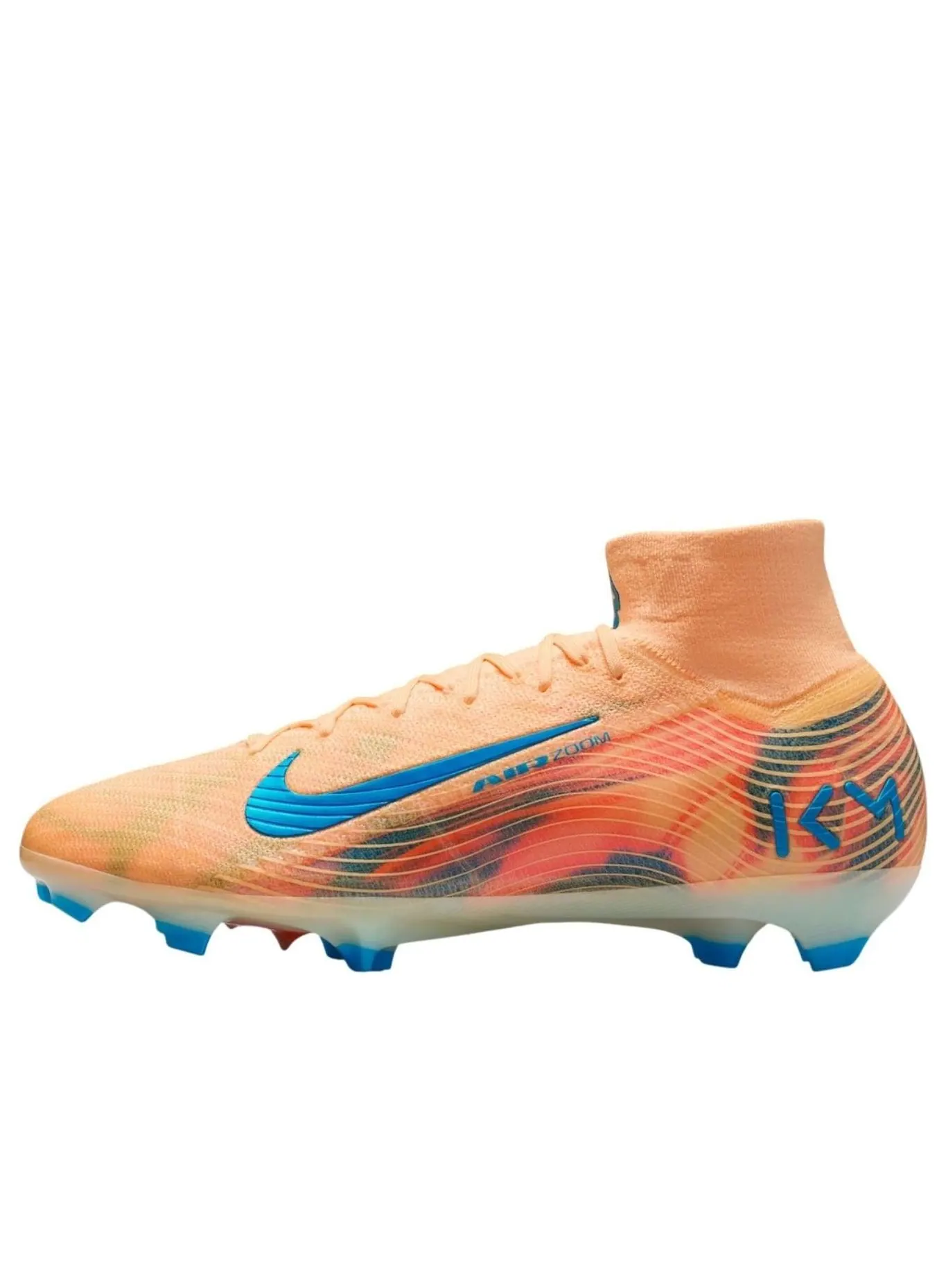 Кроссовки Nike x Kylian Mbappé Mercurial Superfly 10 Elite FG 'Melon Tint' — изображение 1 из 6, желтый