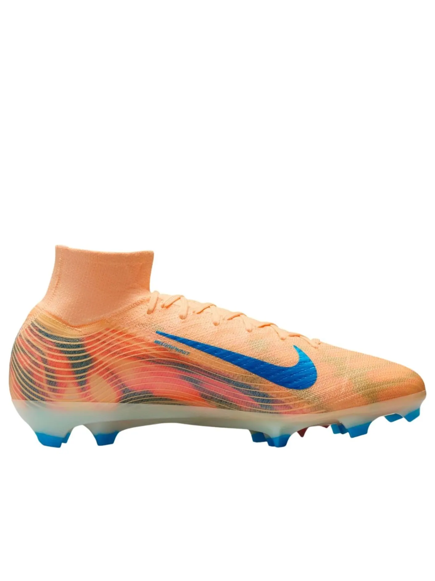 Кроссовки Nike x Kylian Mbappé Mercurial Superfly 10 Elite FG 'Melon Tint' — изображение 2 из 6, желтый