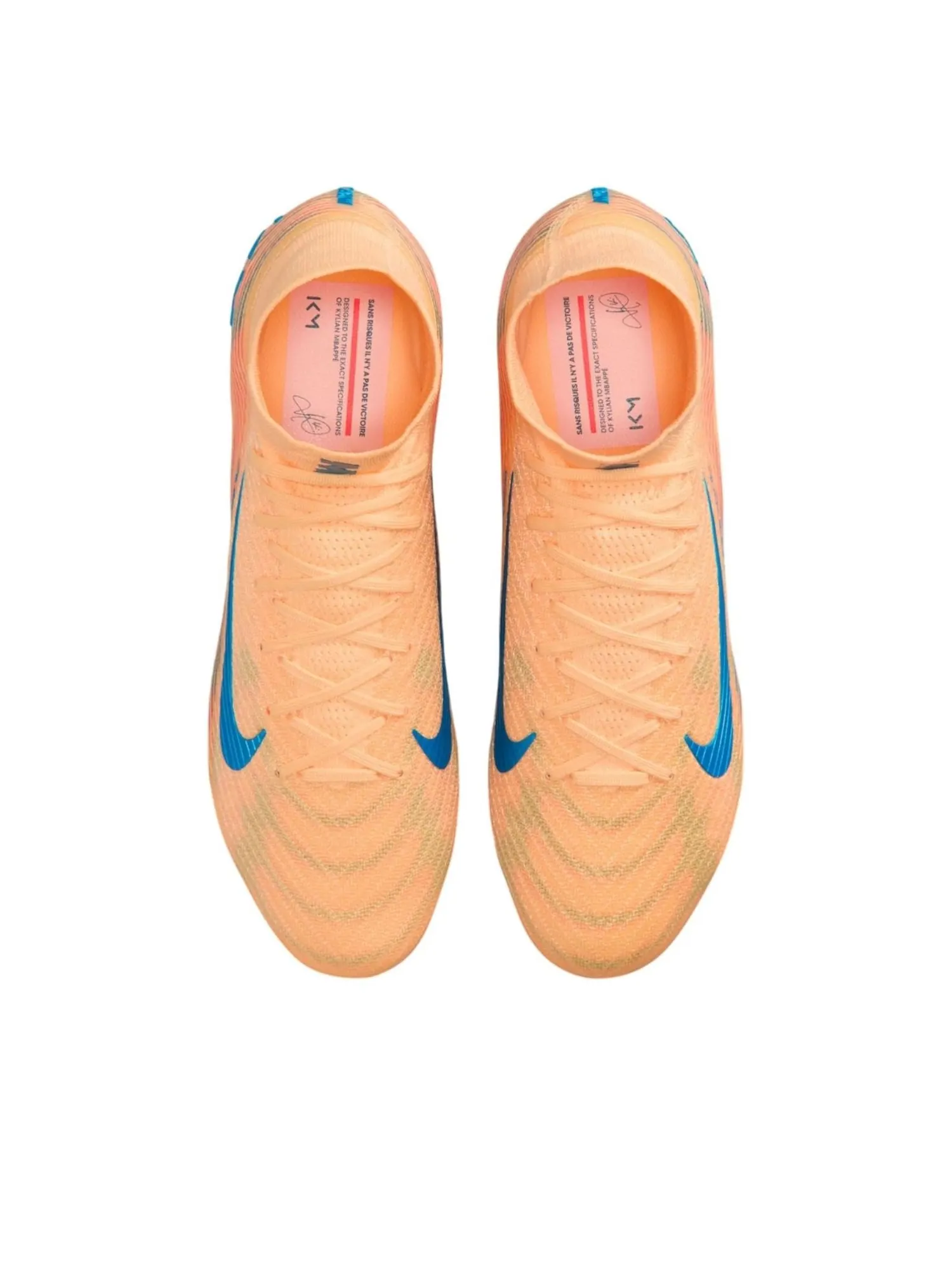 Кроссовки Nike x Kylian Mbappé Mercurial Superfly 10 Elite FG 'Melon Tint' — изображение 4 из 6, желтый