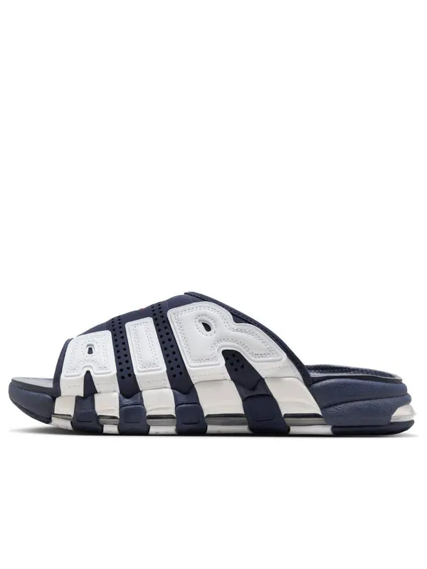 Тапочки air more uptempo slide 'olympic' Nike — изображение 1 из 4, темно-синий/белый