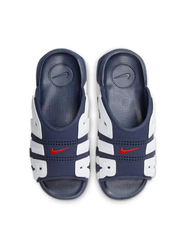 Тапочки air more uptempo slide 'olympic' Nike — изображение 3 из 4, темно-синий/белый
