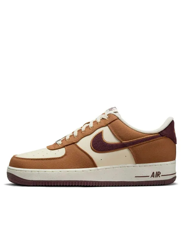 Кроссовки air force 1 '07 lv8 'light british tan' Nike — изображение 1 из 4, светлый бежевый/бордовый