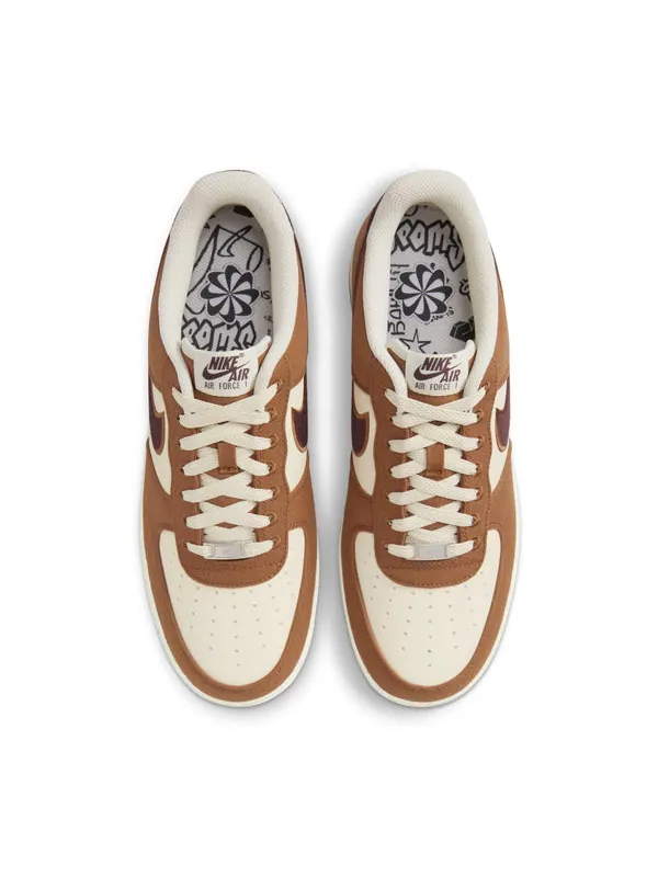 Кроссовки air force 1 '07 lv8 'light british tan' Nike — изображение 4 из 4, светлый бежевый/бордовый