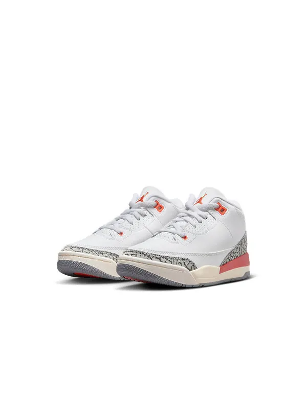 Кроссовки 3 ретро Air Jordan — изображение 2 из 4, белый///серый