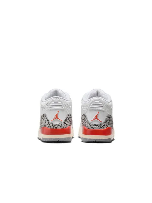 Кроссовки 3 ретро Air Jordan — изображение 4 из 4, белый///серый