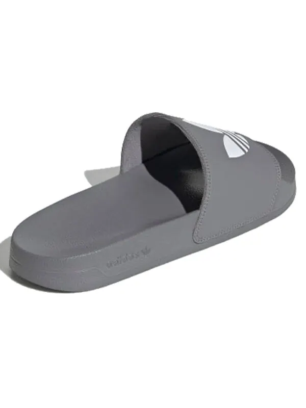 Тапочки adilette lite slides 'trefoil logo - grey' Adidas — изображение 3 из 4, серый