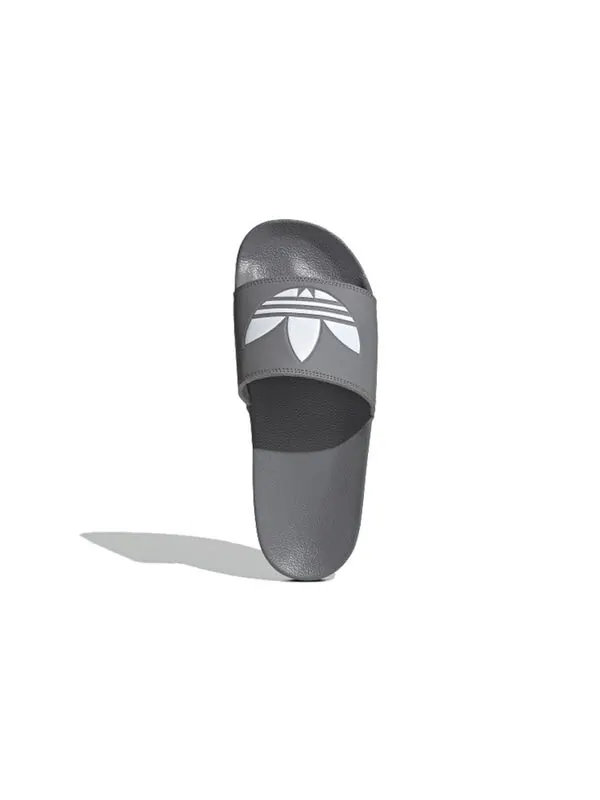 Тапочки adilette lite slides 'trefoil logo - grey' Adidas — изображение 4 из 4, серый