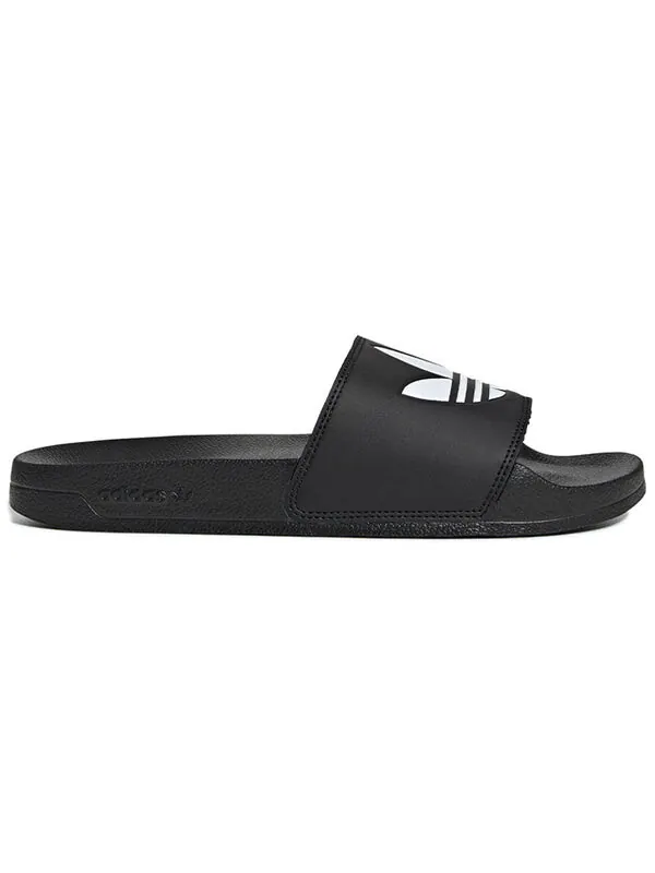 Тапочки adilette lite слайдеры Adidas — изображение 2 из 4, черный/белый