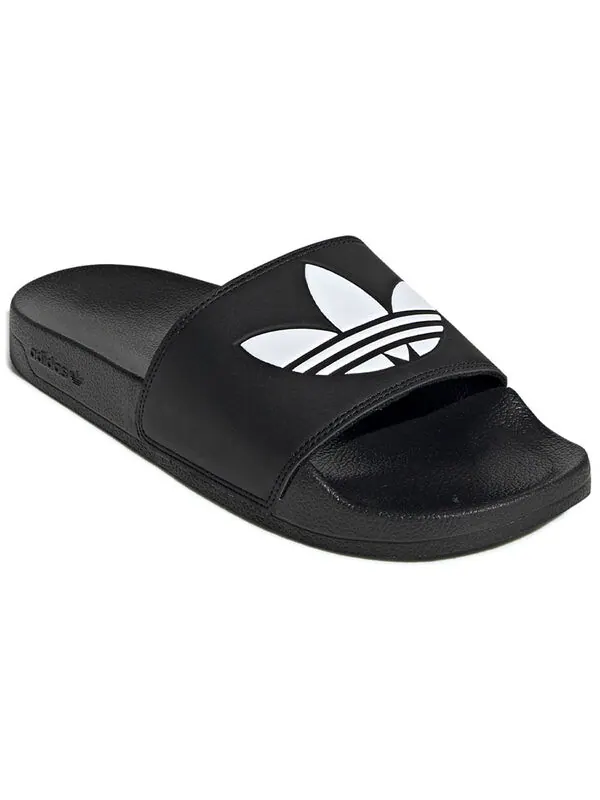 Тапочки adilette lite слайдеры Adidas — изображение 3 из 4, черный/белый