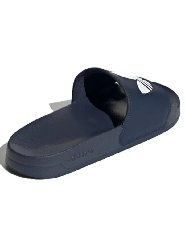 Тапочки adilette lite slides 'trefoil logo - collegiate navy' Adidas — изображение 3 из 4, синий