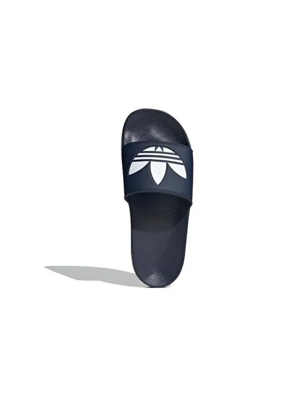 Тапочки adilette lite slides 'trefoil logo - collegiate navy' Adidas — изображение 4 из 4, синий
