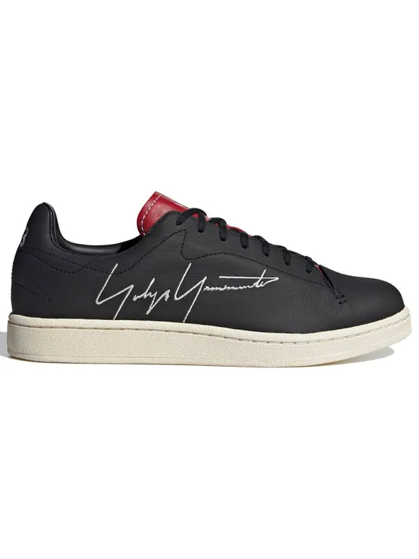 Кроссовки y-3 yohji court shoes 'black red' Adidas — изображение 2 из 4, черный/красный
