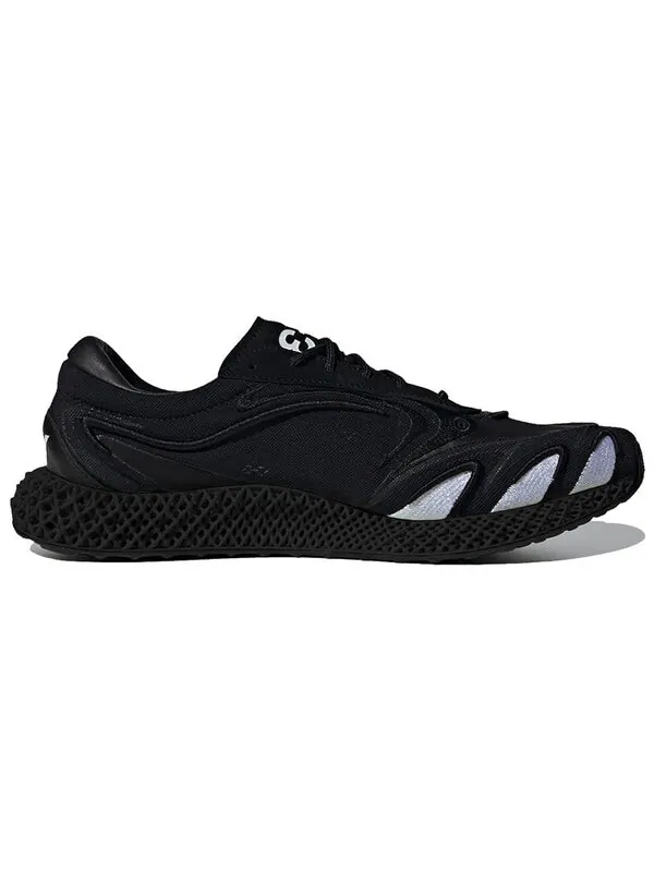 Кроссовки y-3 runner 4d 'black' Adidas — изображение 2 из 4, черный/белый