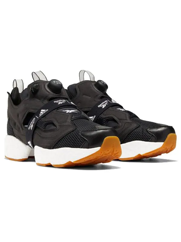 Кроссовки instapump fury x boost 'black gum' Reebok — изображение 2 из 4, черный/белый