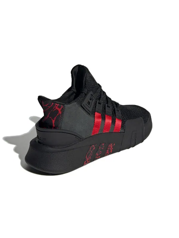 Кроссовки оригиналы eqt bask adv 80 Adidas — изображение 3 из 4, черный/красный