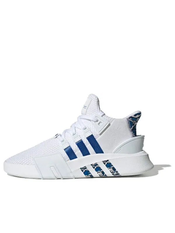 Кроссовки оригиналы eqt bask adv Adidas — изображение 1 из 4, белый/синий
