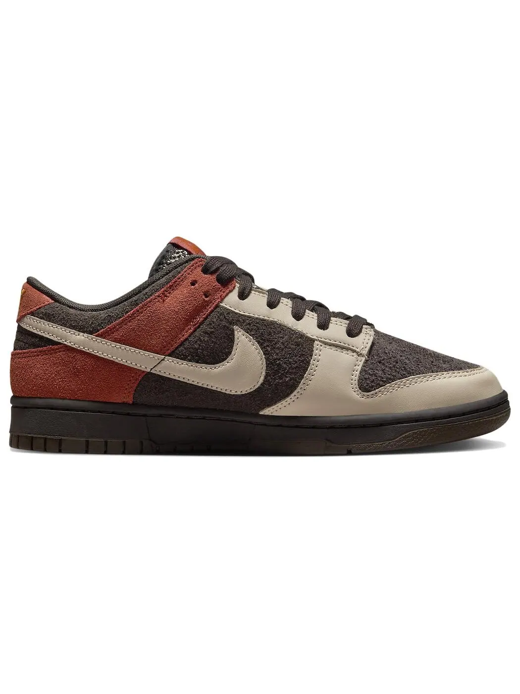 Кроссовки Nike Dunk Low 'Red Panda', кожа и замша — изображение 2 из 6, коричнево-оранжевые
