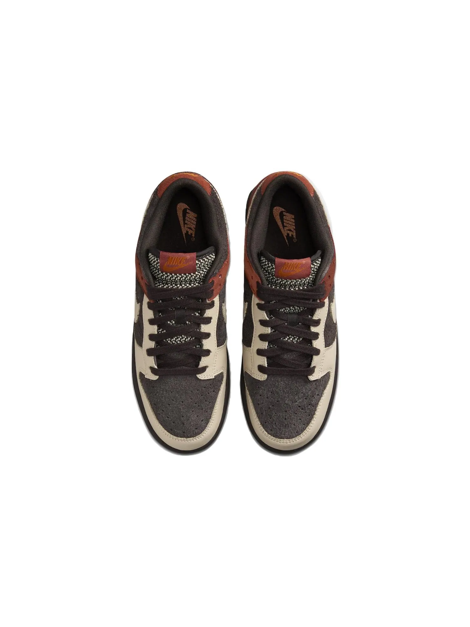 Кроссовки Nike Dunk Low 'Red Panda', кожа и замша — изображение 4 из 6, коричнево-оранжевые