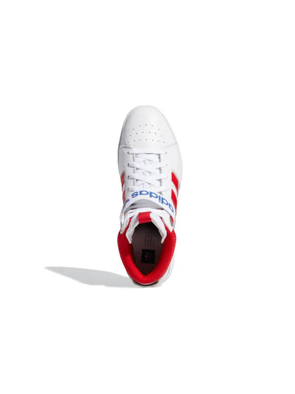 Кроссовки оригинал vrx mid Adidas — изображение 4 из 4, белый/красный