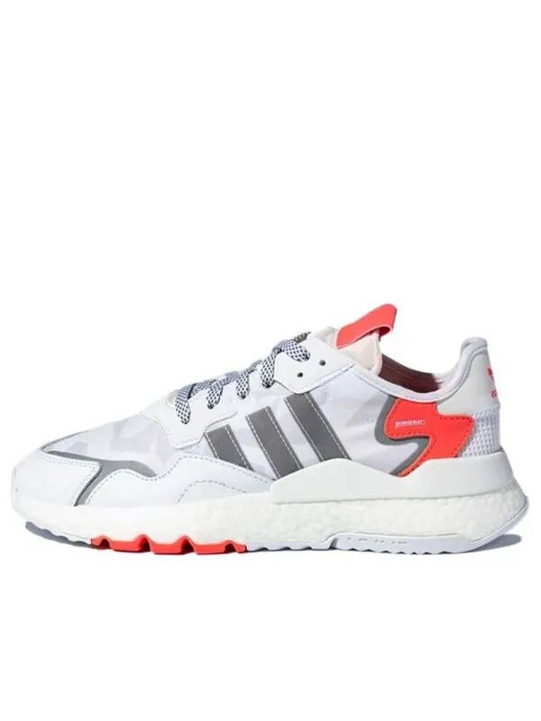 Кроссовки оригинальные nite jogger Adidas — изображение 1 из 4, белый/серый/оранжевый