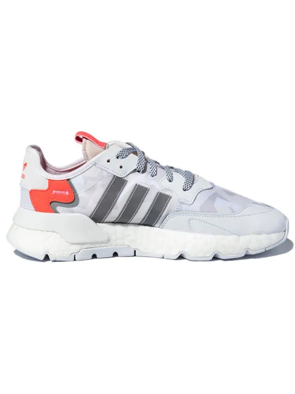 Кроссовки оригинальные nite jogger Adidas — изображение 2 из 4, белый/серый/оранжевый