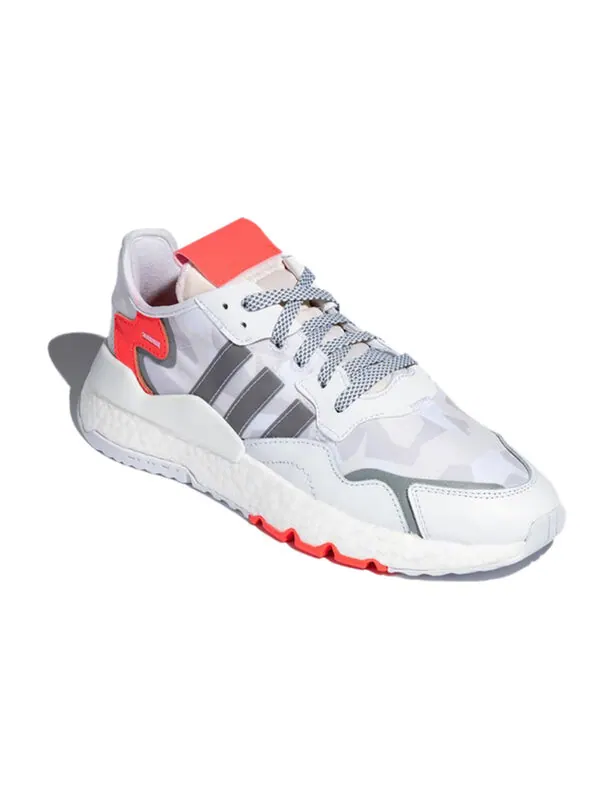 Кроссовки оригинальные nite jogger Adidas — изображение 3 из 4, белый/серый/оранжевый