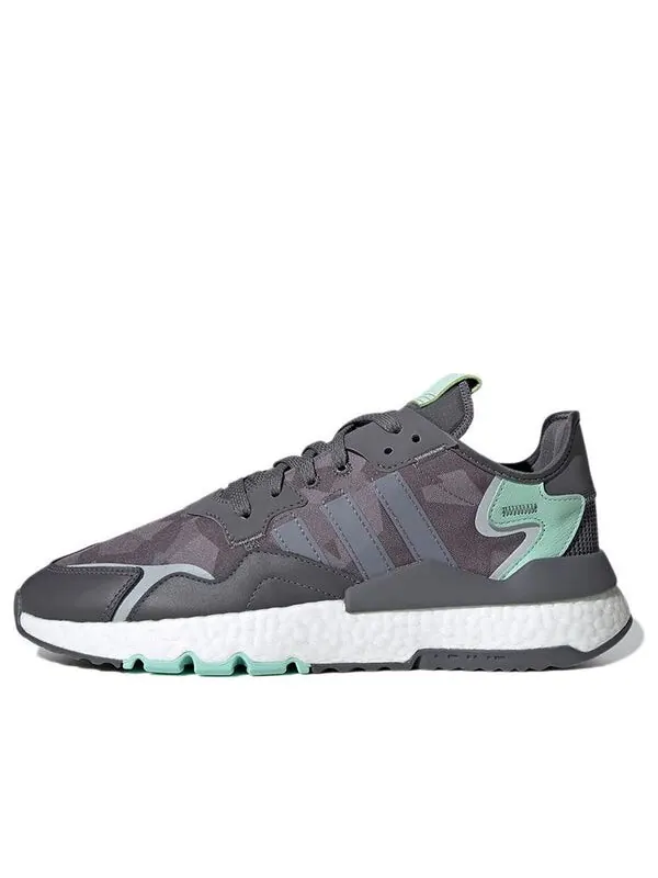 Кроссовки оригинальные nite jogger Adidas — изображение 1 из 4, серый/зеленый/белый