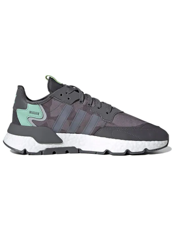 Кроссовки оригинальные nite jogger Adidas — изображение 2 из 4, серый/зеленый/белый
