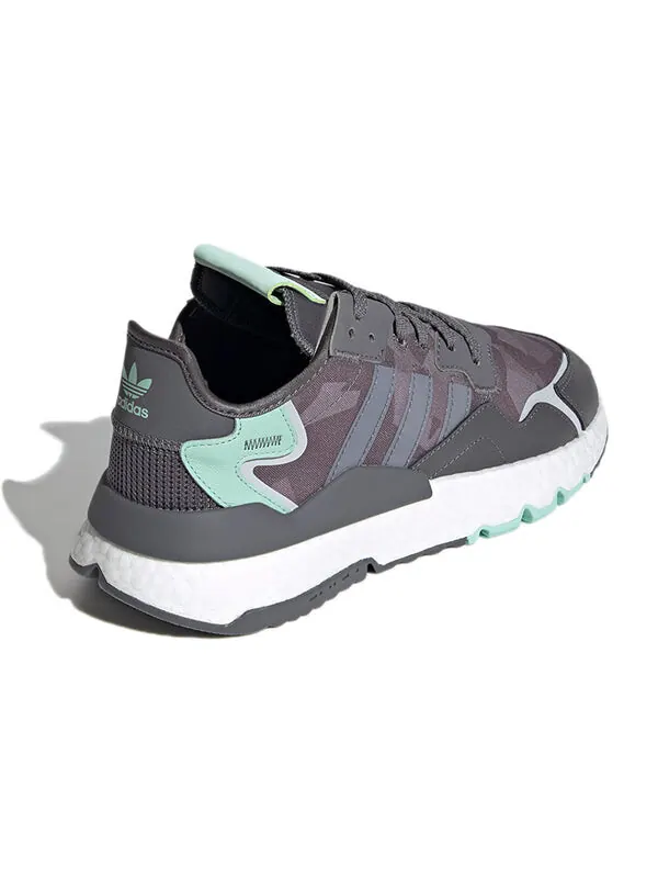 Кроссовки оригинальные nite jogger Adidas — изображение 4 из 4, серый/зеленый/белый
