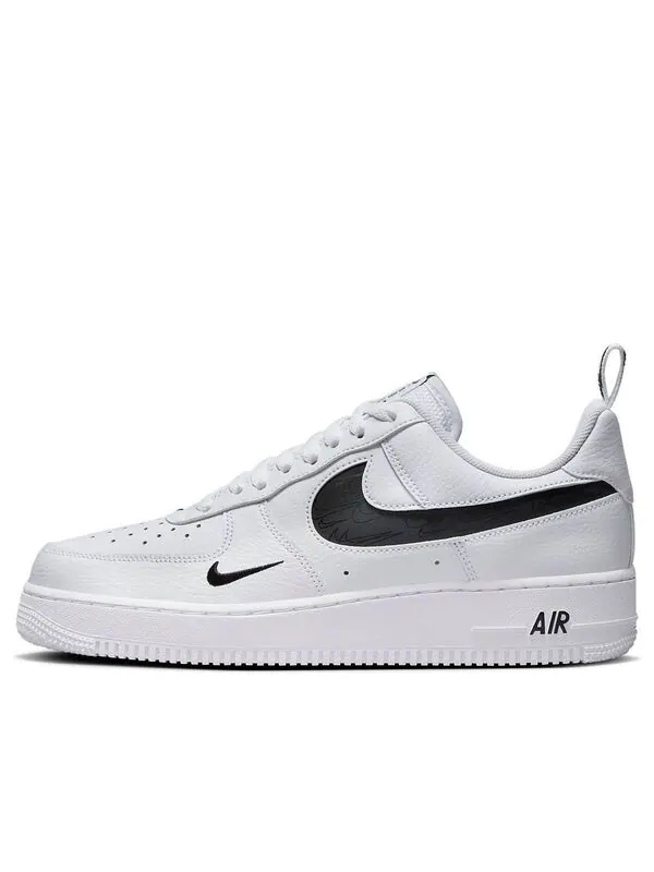 Кроссовки air force 1 low 'multi-etch swoosh white black' Nike — изображение 1 из 4, белый/черный