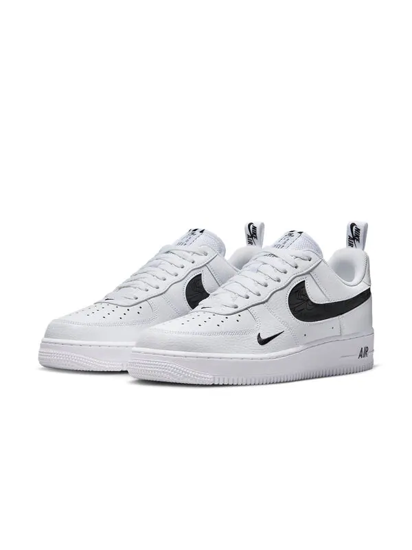 Кроссовки air force 1 low 'multi-etch swoosh white black' Nike — изображение 2 из 4, белый/черный