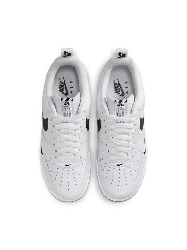 Кроссовки air force 1 low 'multi-etch swoosh white black' Nike — изображение 3 из 4, белый/черный