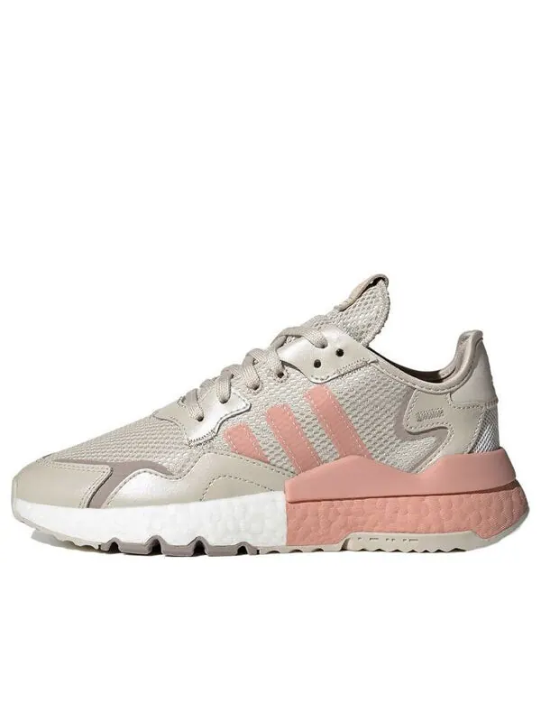 Кроссовки оригинальные nite jogger Adidas — изображение 1 из 4, серый/розовый