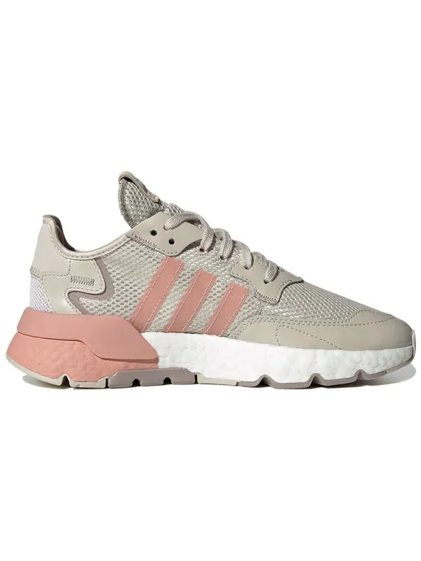 Кроссовки оригинальные nite jogger Adidas — изображение 2 из 4, серый/розовый