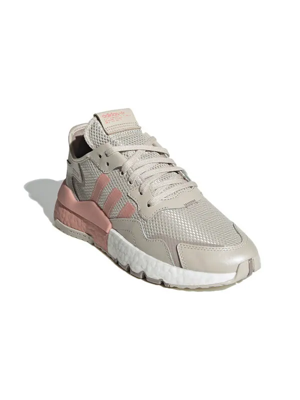 Кроссовки оригинальные nite jogger Adidas — изображение 3 из 4, серый/розовый