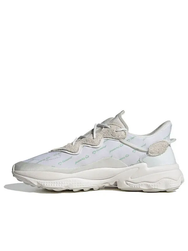 Кроссовки оригиналы ozweego Adidas — изображение 1 из 4, белый/зеленый