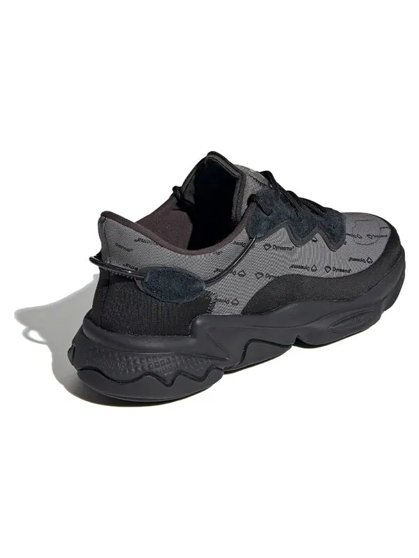 Кроссовки ozweego Adidas — изображение 4 из 4, серый/черный/зеленый