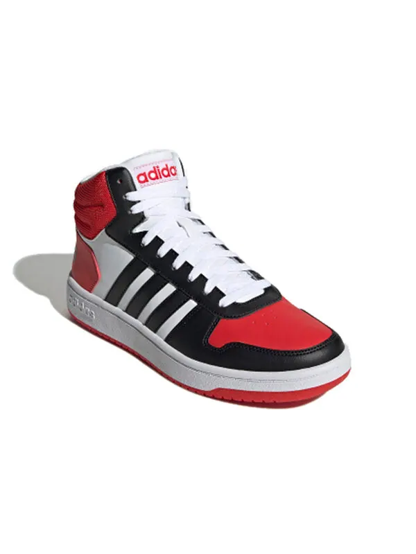 Кроссовки neo hoops 2.0 средние Adidas — изображение 2 из 4, черный/красный