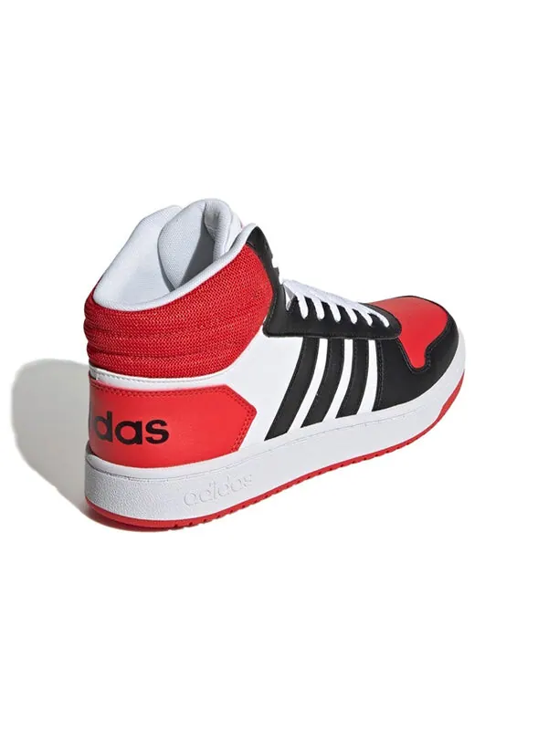 Кроссовки neo hoops 2.0 средние Adidas — изображение 3 из 4, черный/красный