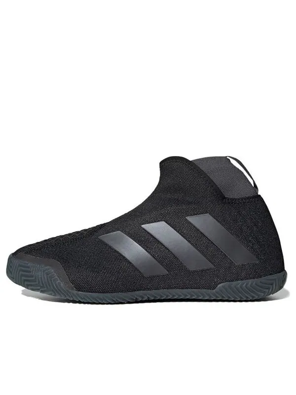 Кроссовки stycon laceless clay court 'core black' Adidas — изображение 1 из 4, черный