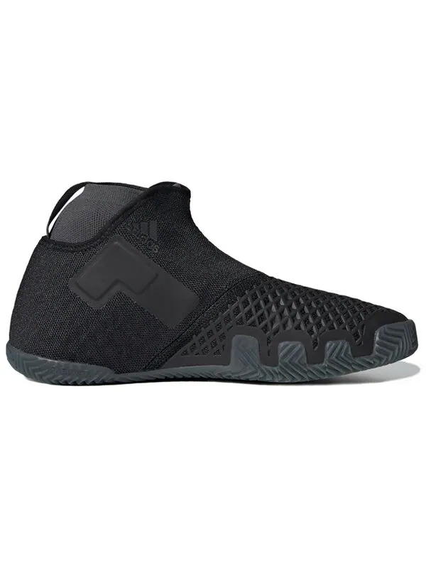 Кроссовки stycon laceless clay court 'core black' Adidas — изображение 2 из 4, черный
