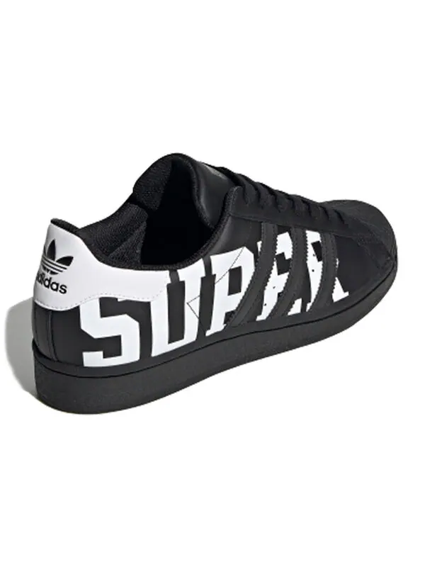Кроссовки superstar 'xxl print - core black' Adidas — изображение 3 из 4, черный/белый