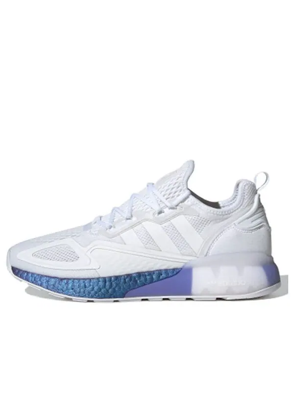 Кроссовки zx 2k boost Adidas — изображение 1 из 4, белый/фиолетовый