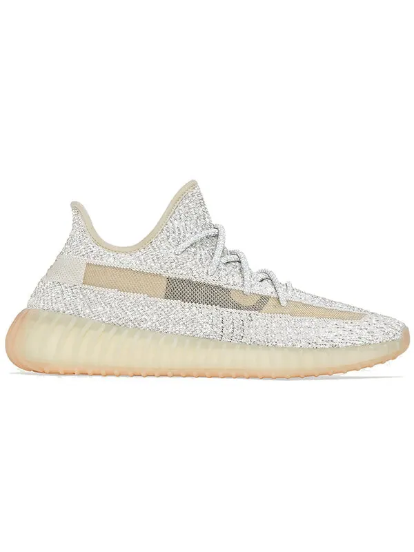 Кроссовки yeezy boost 350 v2 'lundmark reflective' Adidas — изображение 2 из 4, кремовый