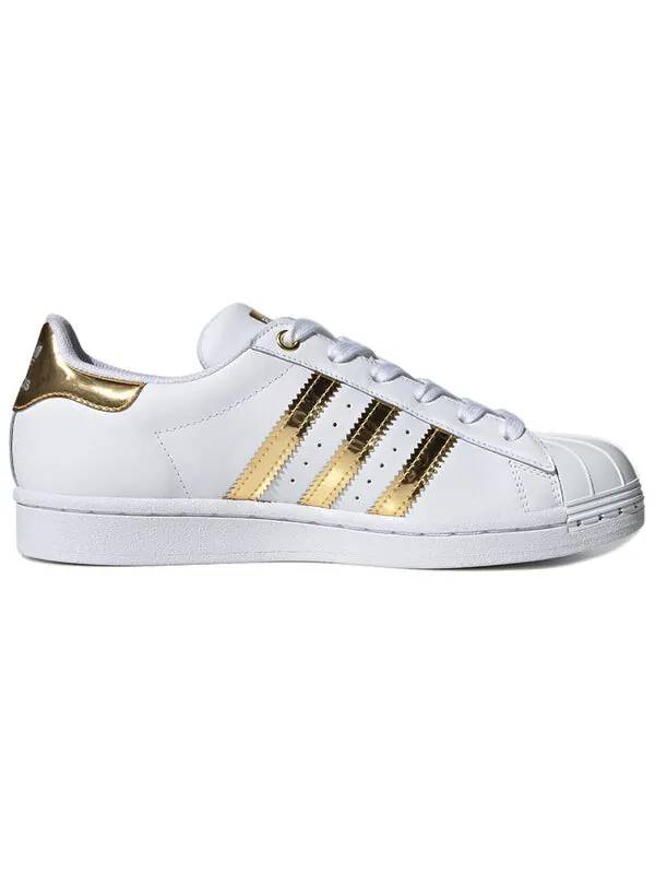 Кроссовки superstar металлический носок Adidas — изображение 2 из 4, белый